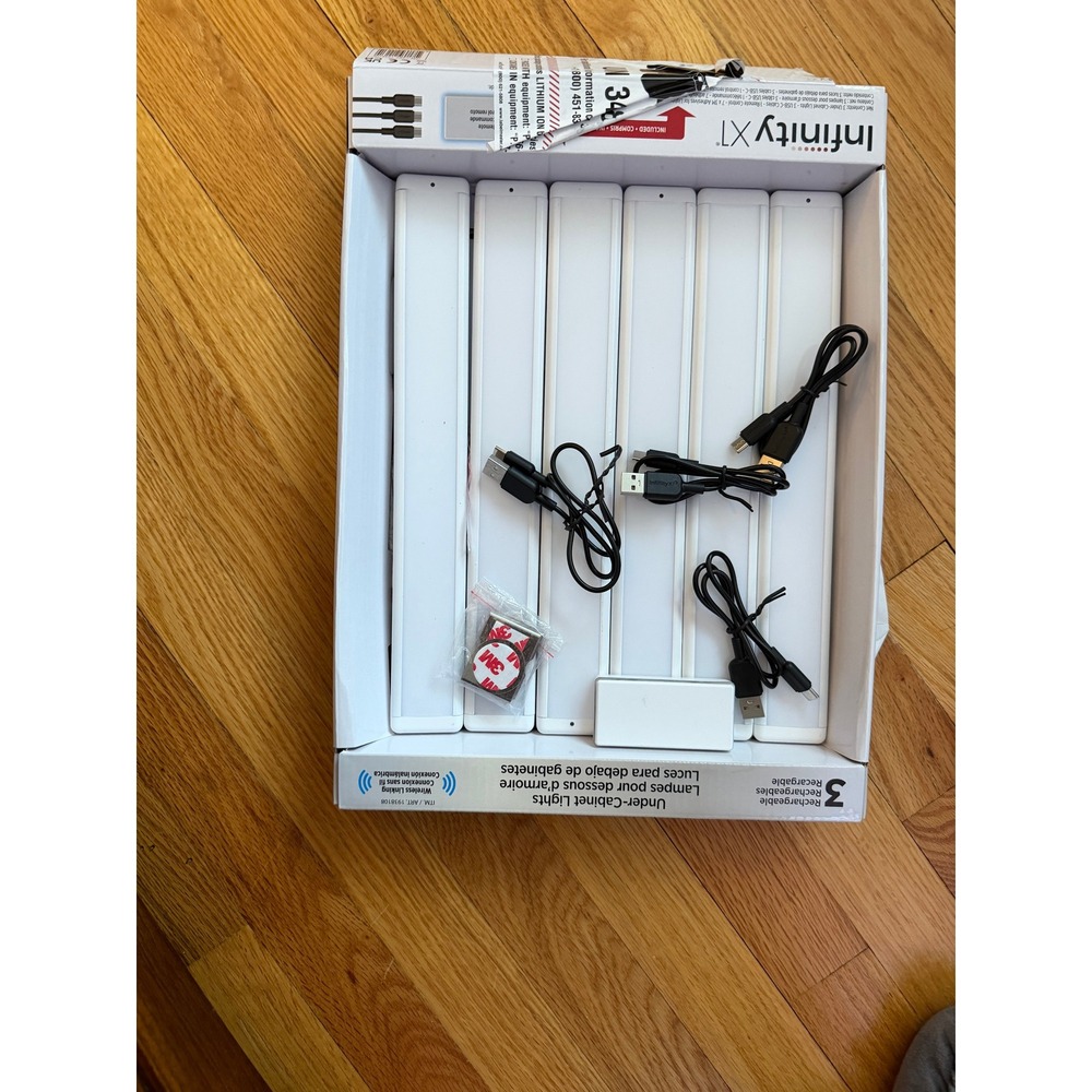 Infinity X1 Under Cabinet Light, 2 Packs (6 total) Cabinet Lights Touch Remote